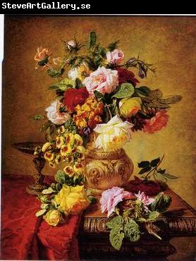 unknow artist Floral, beautiful classical still life of flowers.109
